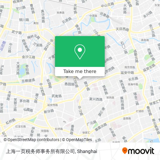 上海一页税务师事务所有限公司 map