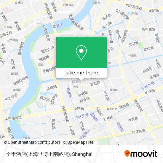 全季酒店(上海世博上南路店) map