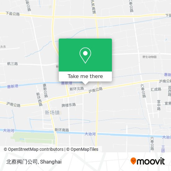 北蔡阀门公司 map