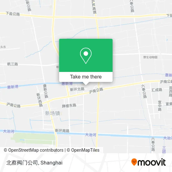 北蔡阀门公司 map