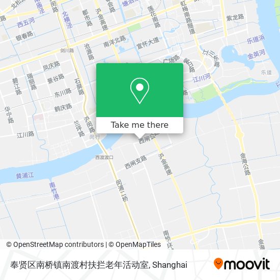 奉贤区南桥镇南渡村扶拦老年活动室 map