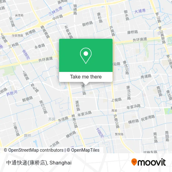中通快递(康桥店) map