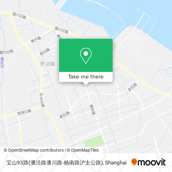 宝山93路(潘泾路潘川路-杨南路沪太公路) map