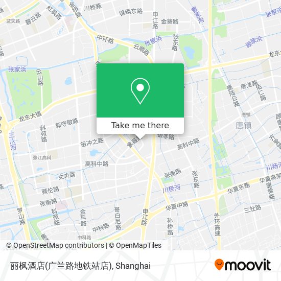 丽枫酒店(广兰路地铁站店) map