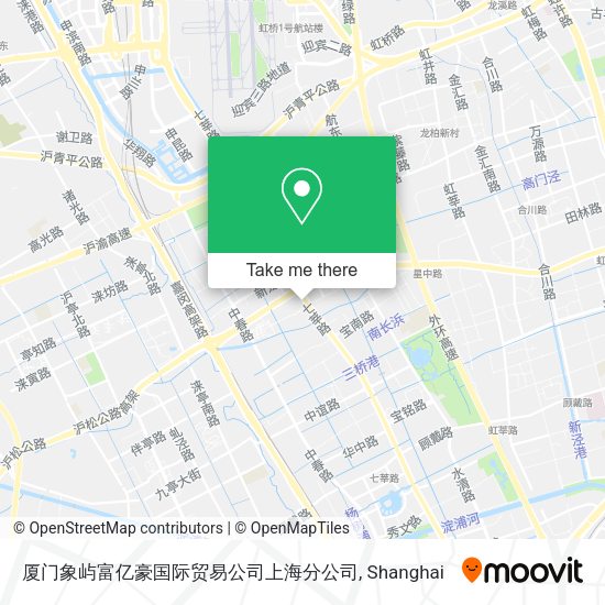 厦门象屿富亿豪国际贸易公司上海分公司 map