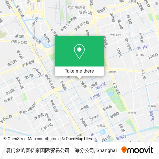 厦门象屿富亿豪国际贸易公司上海分公司 map