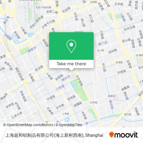 上海超和铝制品有限公司(海上新村西南) map