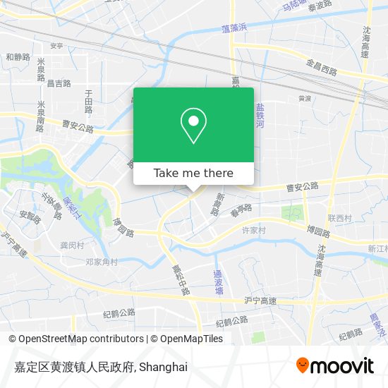 嘉定区黄渡镇人民政府 map