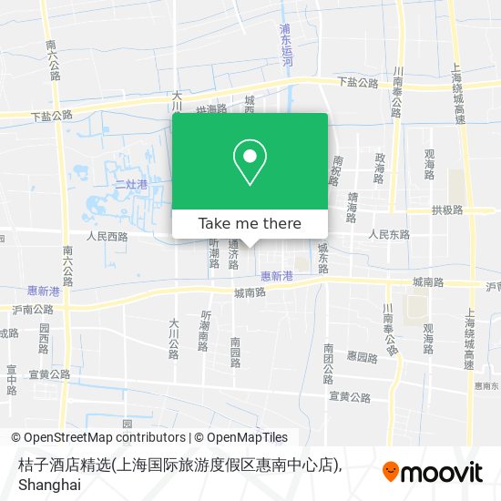 桔子酒店精选(上海国际旅游度假区惠南中心店) map
