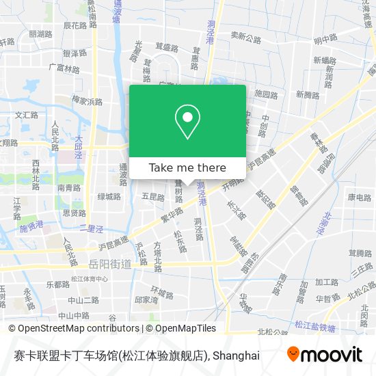 赛卡联盟卡丁车场馆(松江体验旗舰店) map