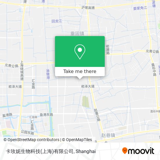 卡玫妮生物科技(上海)有限公司 map