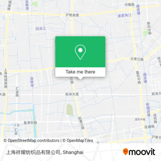上海祥耀纺织品有限公司 map