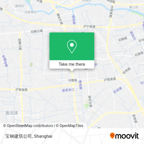 宝钢建筑公司 map