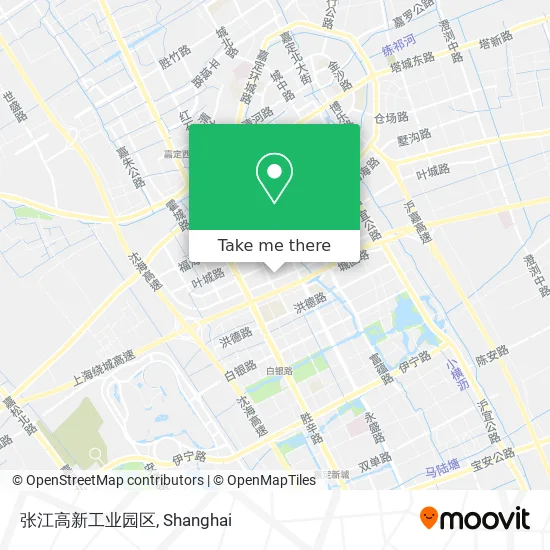 张江高新工业园区 map