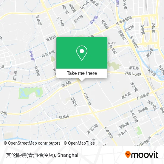 英伦眼镜(青浦徐泾店) map