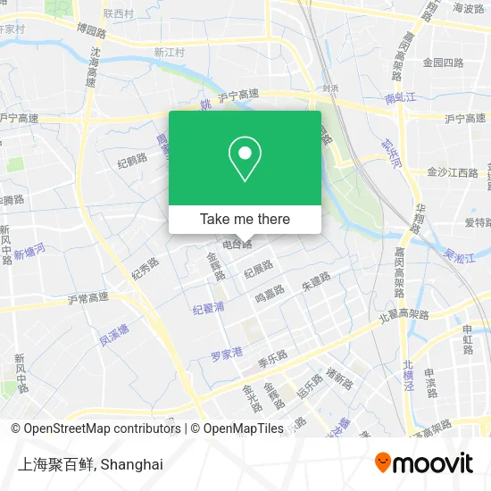 上海聚百鲜 map