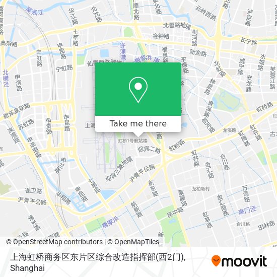 上海虹桥商务区东片区综合改造指挥部(西2门) map