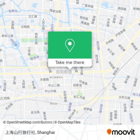 上海山行旅行社 map