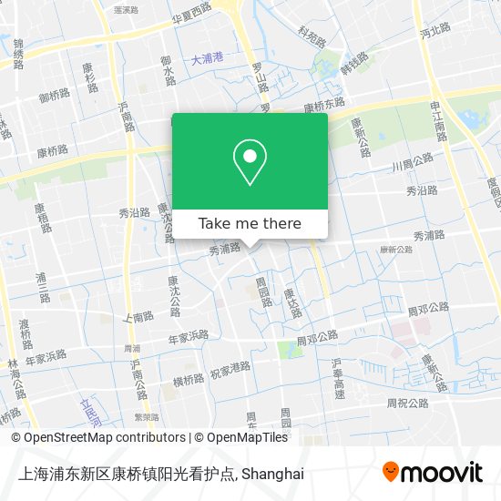 上海浦东新区康桥镇阳光看护点 map