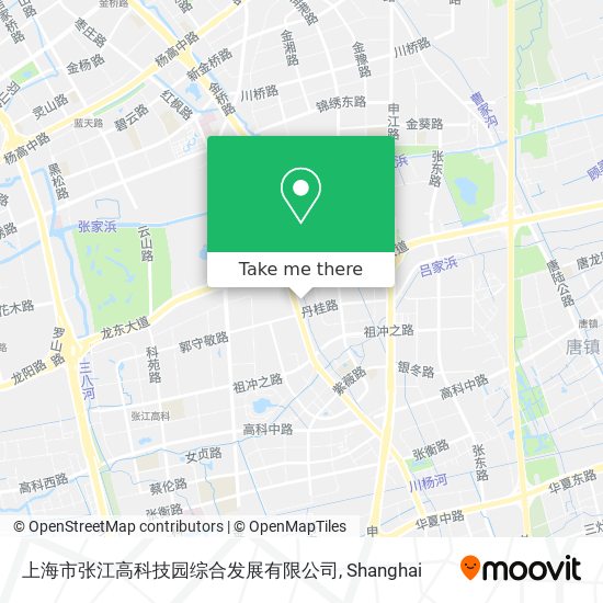 上海市张江高科技园综合发展有限公司 map