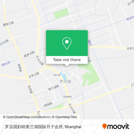 罗店国妇幼美兰湖国际月子会所 map