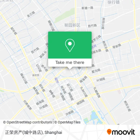 正荣房产(城中路店) map