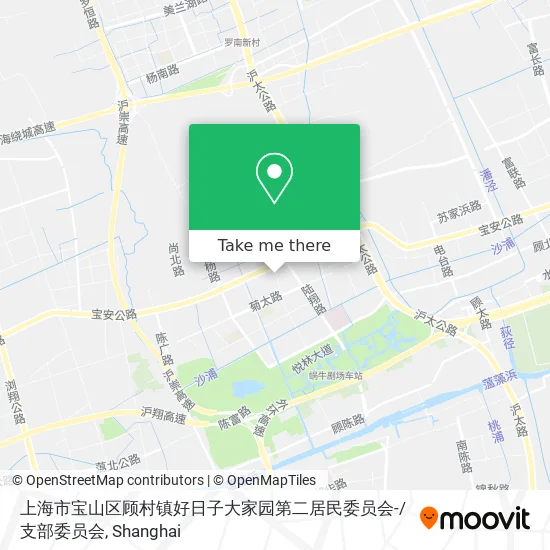 上海市宝山区顾村镇好日子大家园第二居民委员会-/支部委员会 map