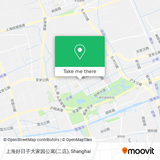上海好日子大家园公寓(二店) map