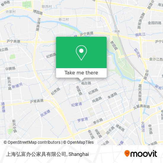 上海弘富办公家具有限公司 map