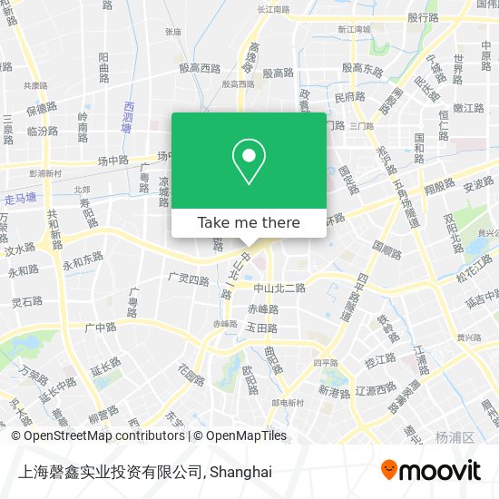 上海磬鑫实业投资有限公司 map