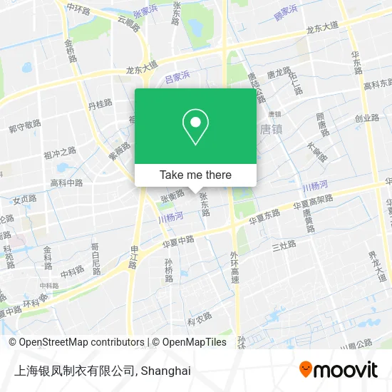 上海银凤制衣有限公司 map