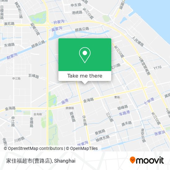 家佳福超市(曹路店) map