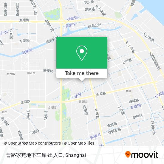 曹路家苑地下车库-出入口 map
