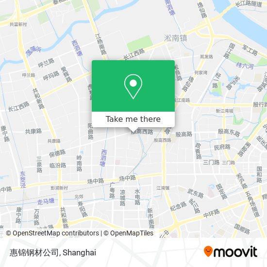 惠锦钢材公司 map