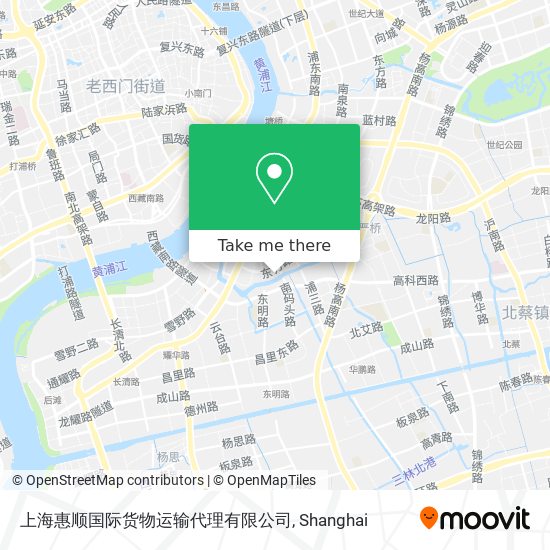 上海惠顺国际货物运输代理有限公司 map