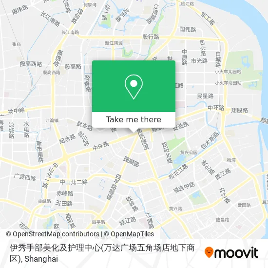 伊秀手部美化及护理中心(万达广场五角场店地下商区) map