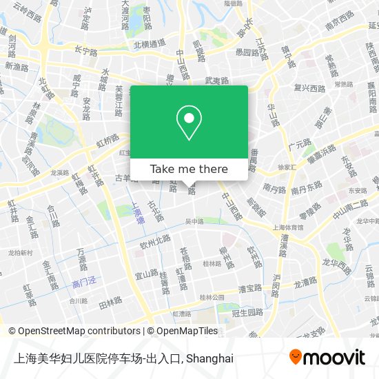 上海美华妇儿医院停车场-出入口 map