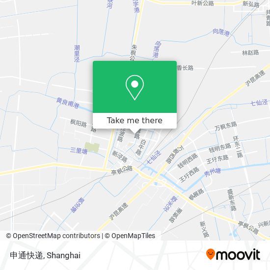 申通快递 map