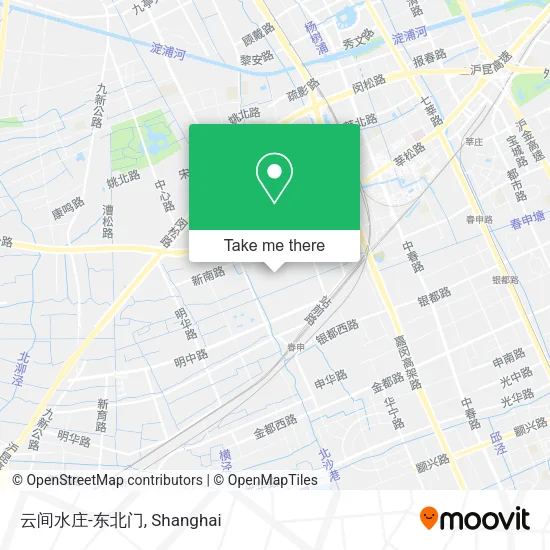 云间水庄-东北门 map