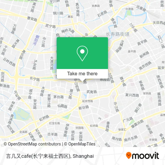 言几又cafe(长宁来福士西区) map