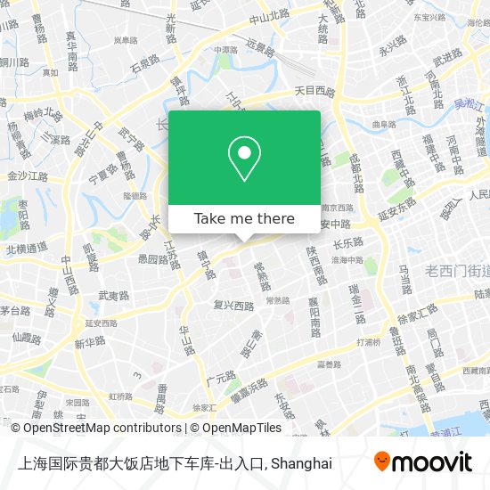 上海国际贵都大饭店地下车库-出入口 map