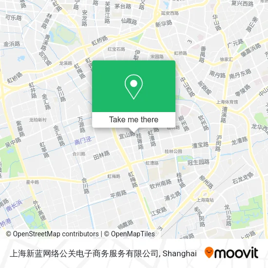 上海新蓝网络公关电子商务服务有限公司 map