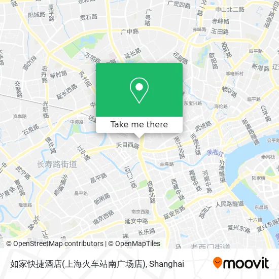 如家快捷酒店(上海火车站南广场店) map