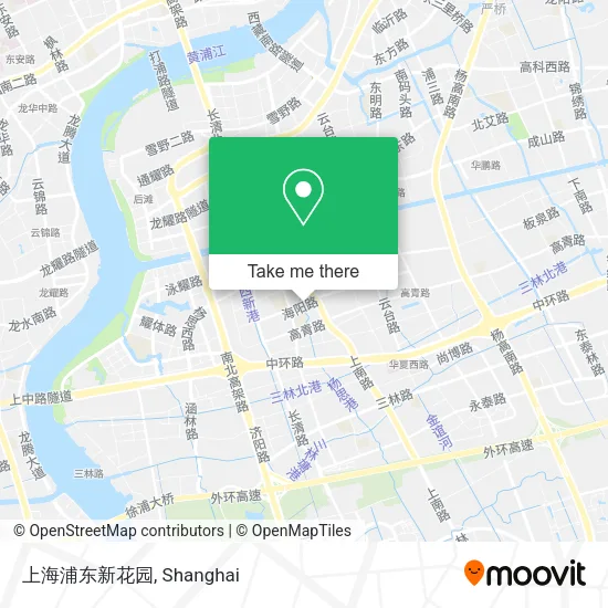 上海浦东新花园 map