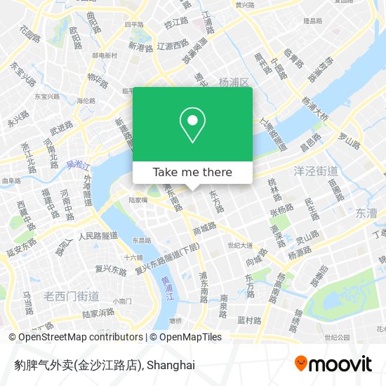 豹脾气外卖(金沙江路店) map