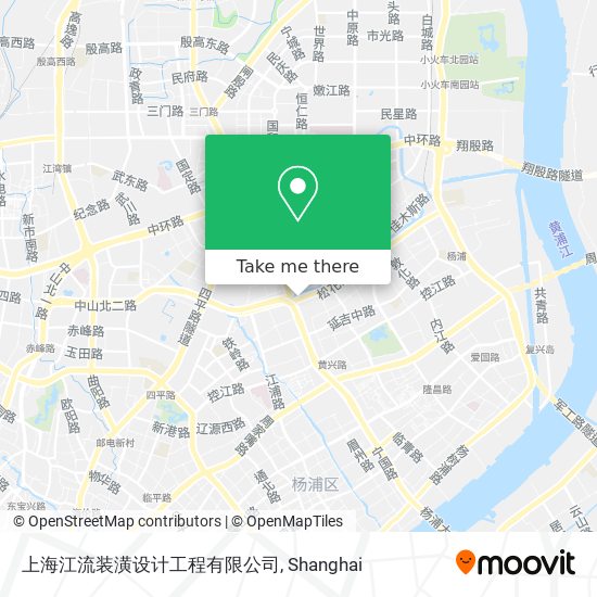 上海江流装潢设计工程有限公司 map
