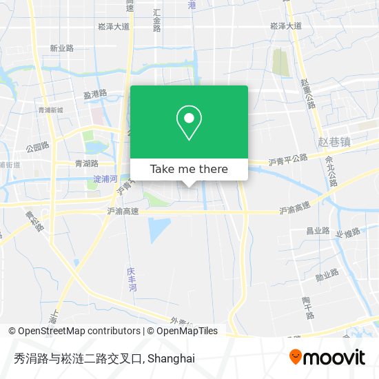 秀涓路与崧涟二路交叉口 map