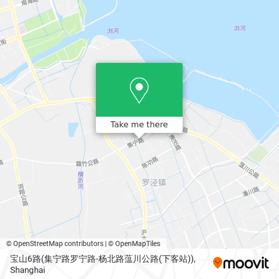 宝山6路(集宁路罗宁路-杨北路蕰川公路(下客站)) map