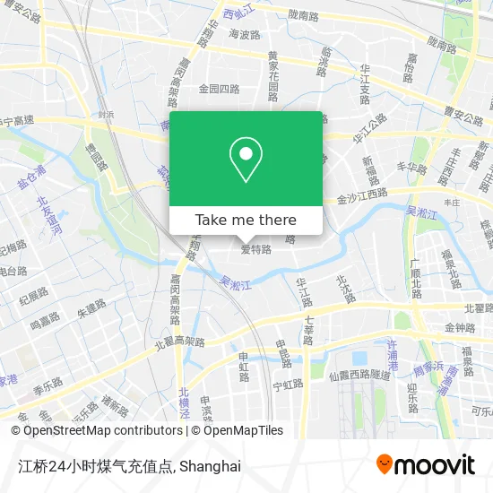 江桥24小时煤气充值点 map