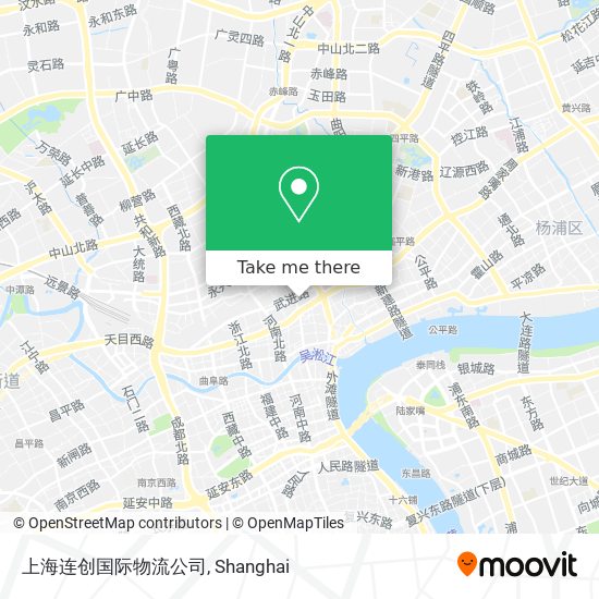 上海连创国际物流公司 map
